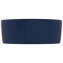Voir la diapositive 4 : VIDAXL Lavabo rond de luxe Bleu fonce mat 40x15 cm Ceramique