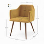 Voir la diapositive 4 : Rendez vous déco Pack 4 chaises en velours jaune et vert-Daisy