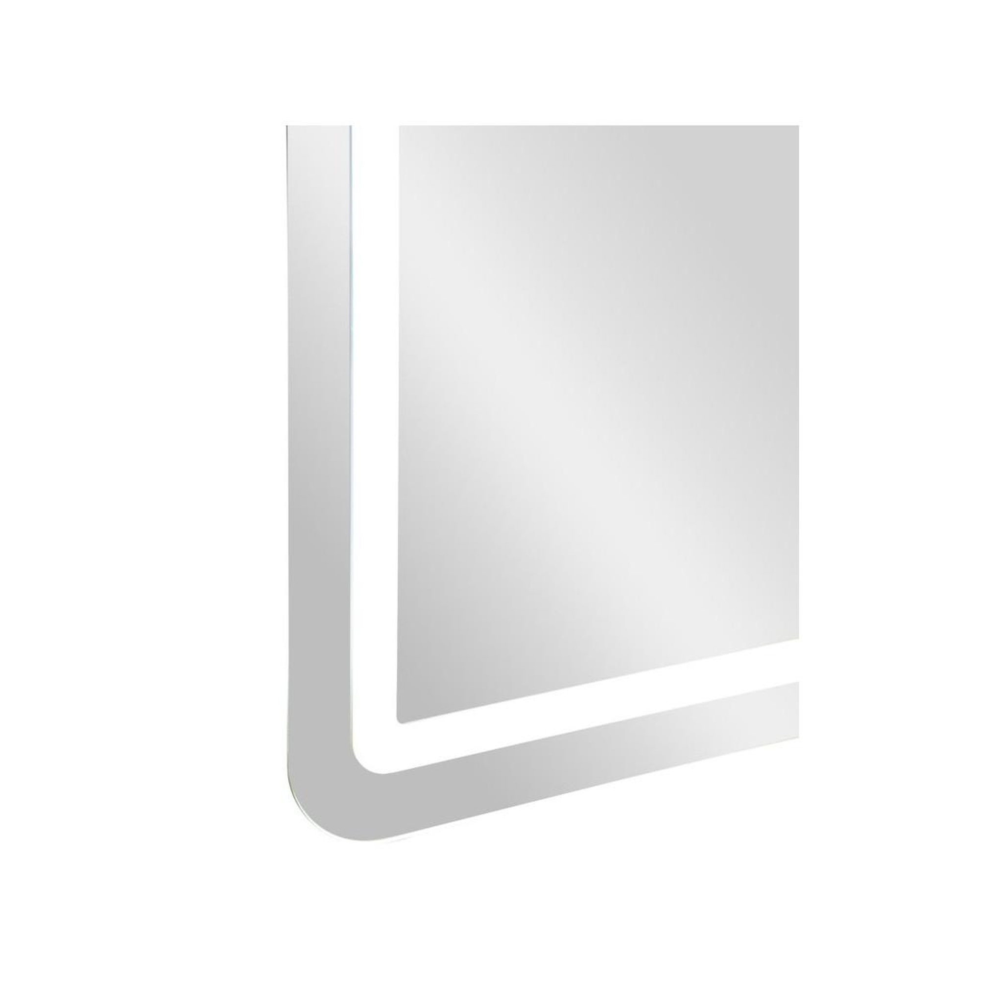 Voir la diapositive 4 : Paris Prix Miroir mural led  simple  80cm argent
