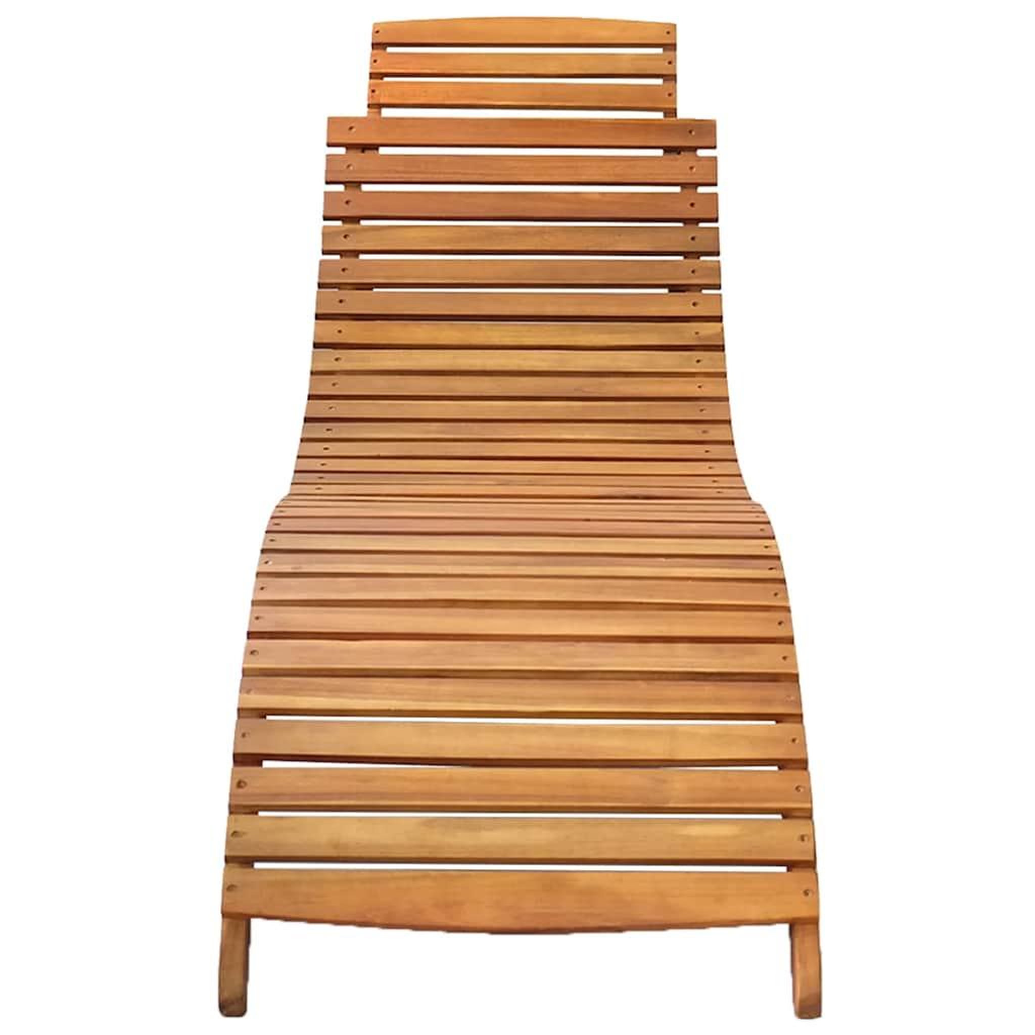 Voir la diapositive 3 : VIDAXL Chaises longues lot de 2 avec coussins Bois d'acacia solide