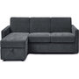 Voir la diapositive 1 : Habitat et Jardin Canapé d'angle réversible et convertible express en tissu  Celia  - 3 places - Gris