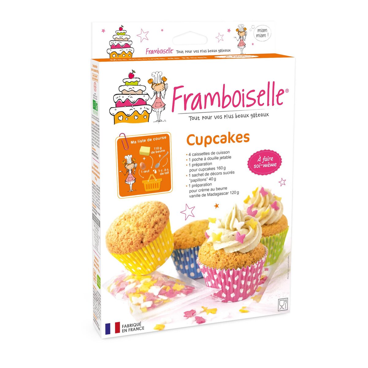 FRAMBOISELLE Kit mes cupcakes