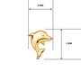 Voir la diapositive 3 : L'ATELIER D'AZUR Boucles d'Oreilles Or 18 Carats 750/000 Jaune - Dauphins