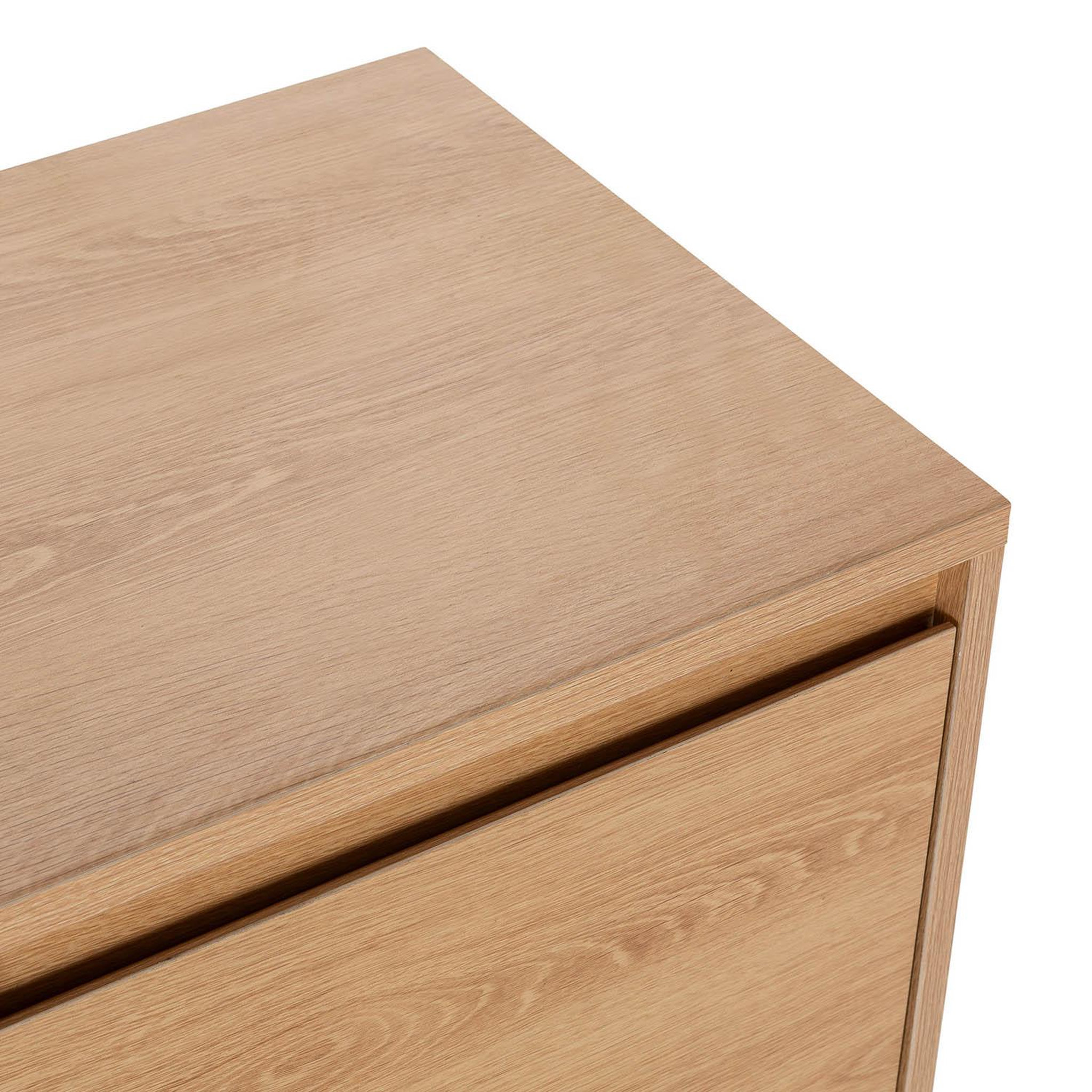 Voir la diapositive 5 : VS VENTA-STOCK Meuble TV Tori 2 Portes 4 Trous, Couleur Chêne, 160 cm