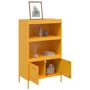 Voir la diapositive 5 : VIDAXL Buffet haut jaune moutarde 68x39x113 cm acier