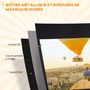Voir la diapositive 5 : HOMCOM Écran de projection avec support trépied réglable en hauteur home-cinéma vidéo projecteur format 16:9 4K HD 84 pouces noir