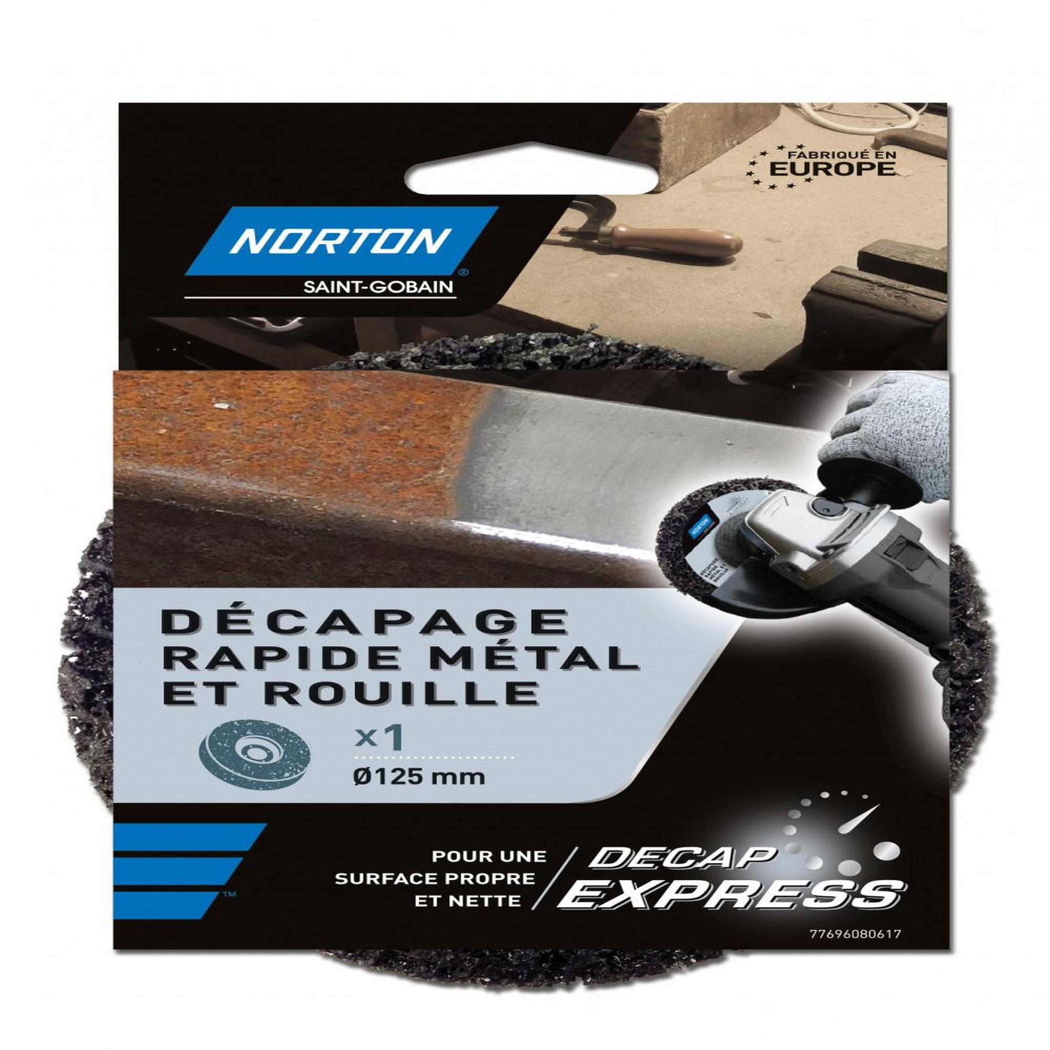 Norton Disque décapant express NORTON, 125 mm, métal et rouille