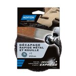 Norton Disque décapant express NORTON, 125 mm, métal et rouille