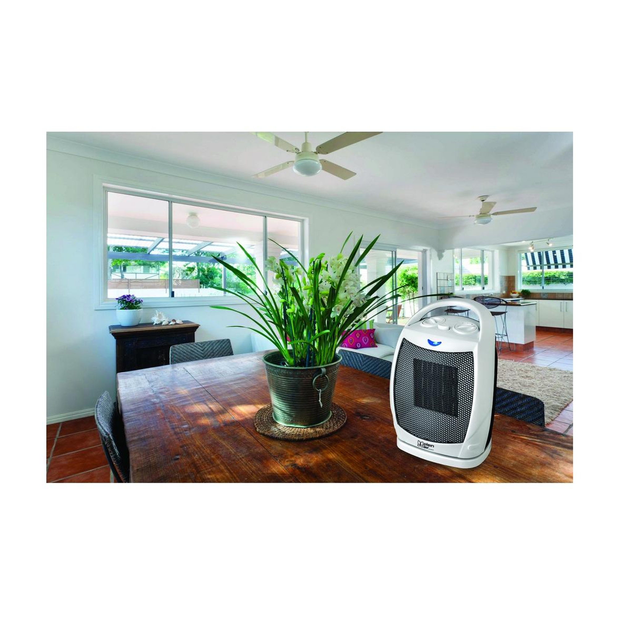 Voir la diapositive 2 : Kemper Chauffage soufflant 1500w blanc - cm-1500