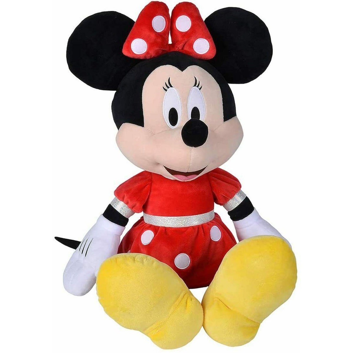 SIMBA Peluche Disney - Minnie Mouse en robe rouge 60 cm 