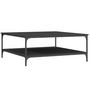 Voir la diapositive 6 : VIDAXL Table basse noir 100x100x40 cm bois d ingénierie