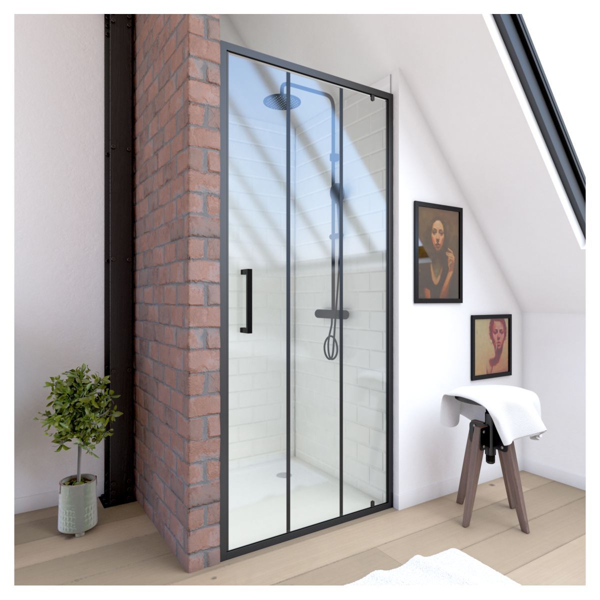 Paroi de douche FACTORX 90 PIVOTANTE