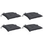 Voir la diapositive 3 : VIDAXL Coussins de chaise lot de 4 anthracite 50x50x7 cm tissu oxford