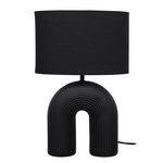Paris Prix Lampe à Poser en Céramique  Archi  42cm Noir