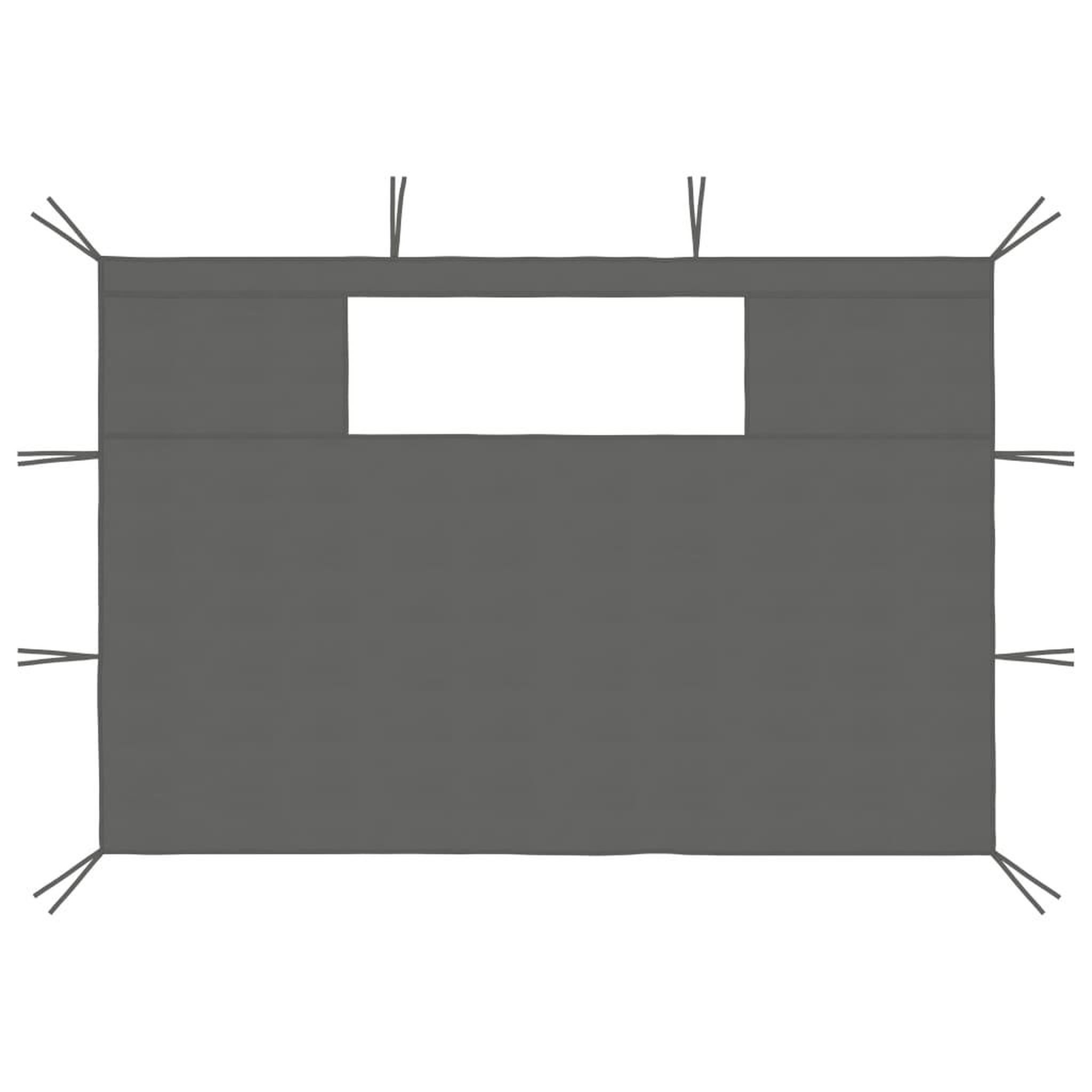 Voir la diapositive 2 : VIDAXL Parois laterales de belvedere avec fenetres 2 pcs Anthracite