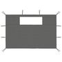 Voir la diapositive 2 : VIDAXL Parois laterales de belvedere avec fenetres 2 pcs Anthracite