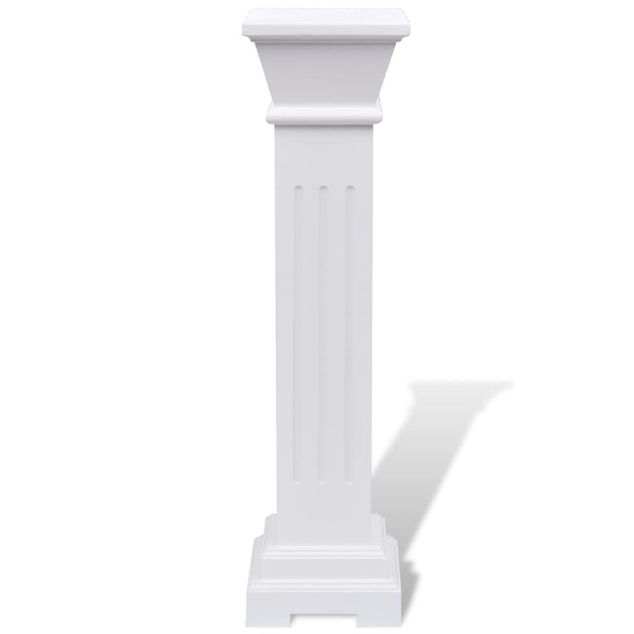 Voir la diapositive 3 : VIDAXL Support pilier classique carre pour plantes MDF