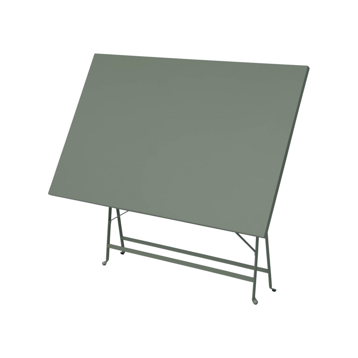 SWEEEK Table de jardin bistrot pliable - Emilia rectangle - Table rectangle 110x70cm en acier thermolaqué