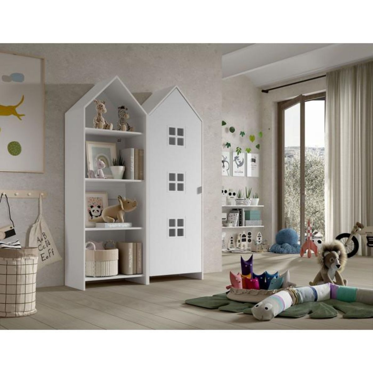 Vipack Combinaison D'armoires 2 Parties Casami Bruges blanc