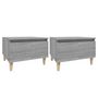 Voir la diapositive 2 : VIDAXL Tables d'appoint 2 pcs Sonoma gris 50x46x35 cm Bois ingenierie