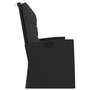 Voir la diapositive 4 : VIDAXL Banc de jardin inclinable et coussins noir 173cm resine tressee