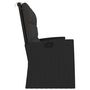Voir la diapositive 4 : VIDAXL Banc de jardin inclinable et coussins noir 173cm resine tressee