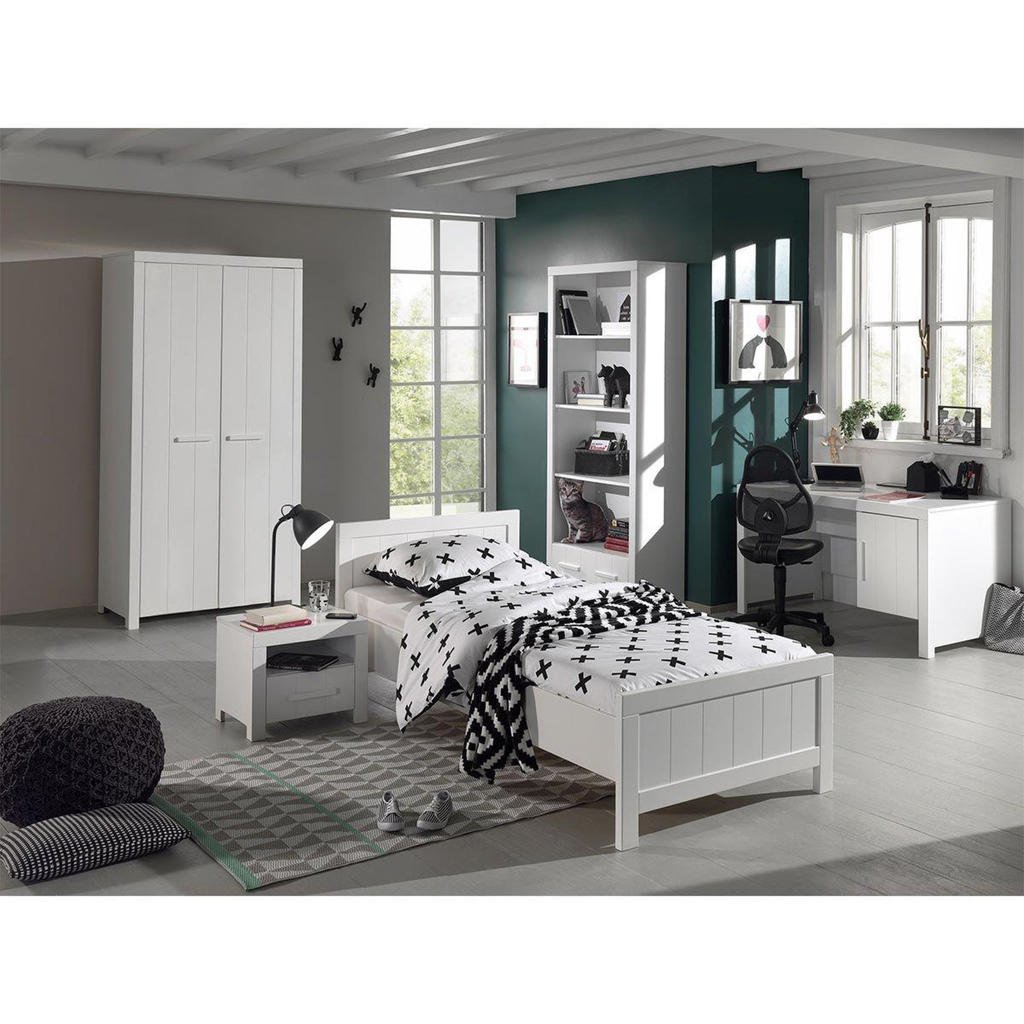 Paris Prix Chambre Complète Enfant 6P  Erik  Blanc