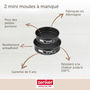 Voir la diapositive 3 : ZENKER Lot de 2 mini moules à manqué à charnière de 12 cm et 16 cm Zenker Special Mini