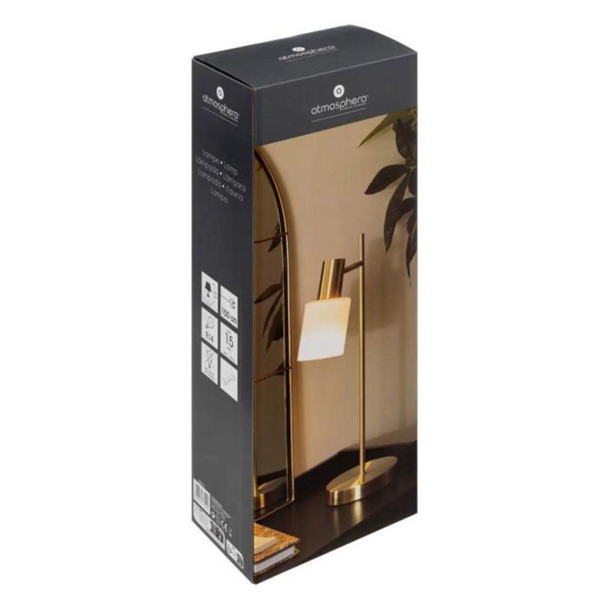 ATMOSPHERA Lampe à Poser Design en Métal  Tais  45cm Or