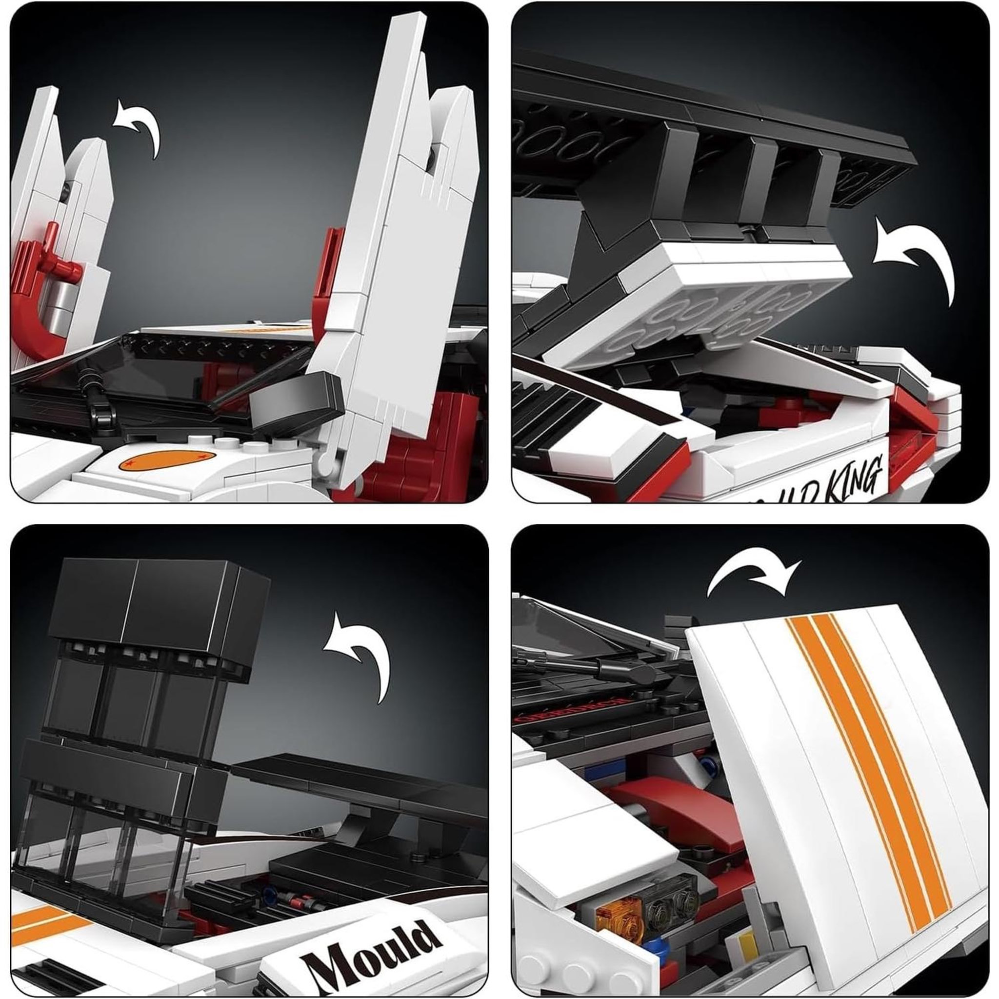 Voir la diapositive 4 : MOULD KING Sportive italienne Lambo Coutach