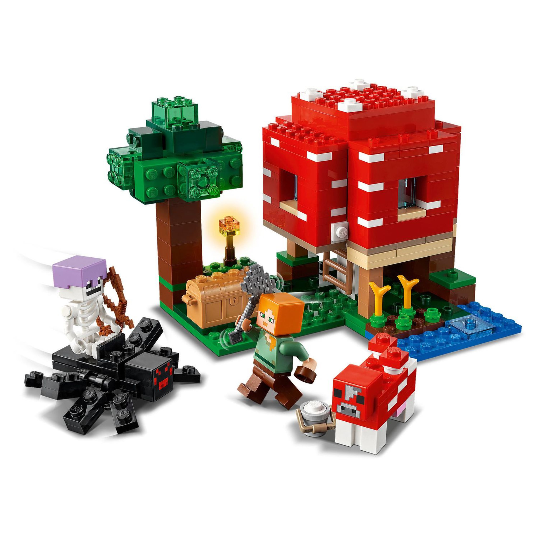 Voir la diapositive 4 : LEGO Minecraft 21179 - La Maison Champignon Set Jouet Maison, Cadeau pour Enfants dès 8 ans