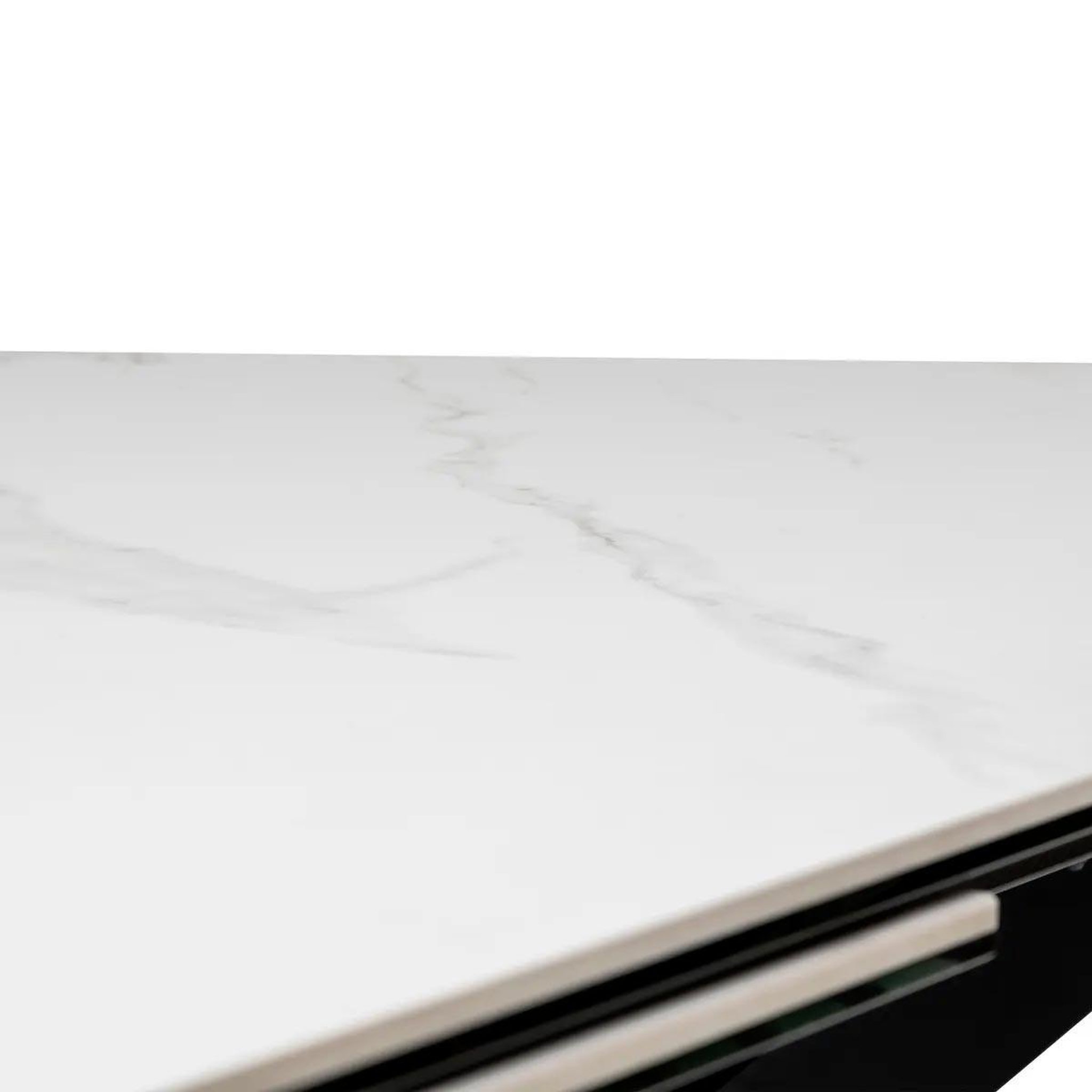 Voir la diapositive 6 : ATMOSPHERA Table à manger extensible effet marbre  boot  160-240cm blanc