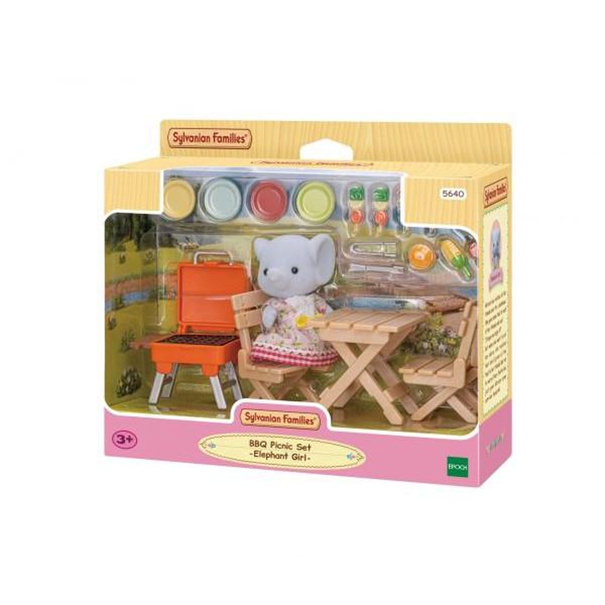 Voir la diapositive 2 : Sylvanian Families Figurine miniature - SYLVANIAN FAMILIES - La fille éléphant et son set de pique-nique