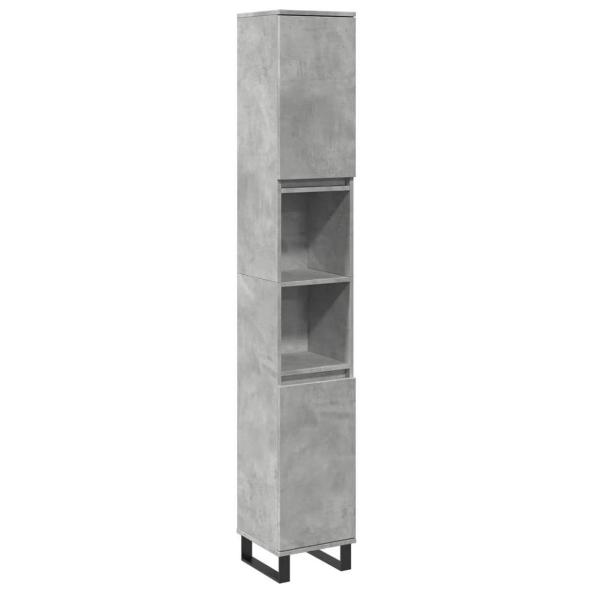 VIDAXL Armoire de salle de bain gris beton 30x30x190 cm