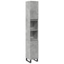 Voir la diapositive 2 : VIDAXL Armoire de salle de bain gris beton 30x30x190 cm