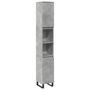 Voir la diapositive 2 : VIDAXL Armoire de salle de bain gris beton 30x30x190 cm