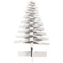 Voir la diapositive 4 : VIDAXL Arbre de Noël en bois pour décoration blanc 100 cm pin massif