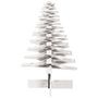 Voir la diapositive 4 : VIDAXL Arbre de Noël en bois pour décoration blanc 100 cm pin massif