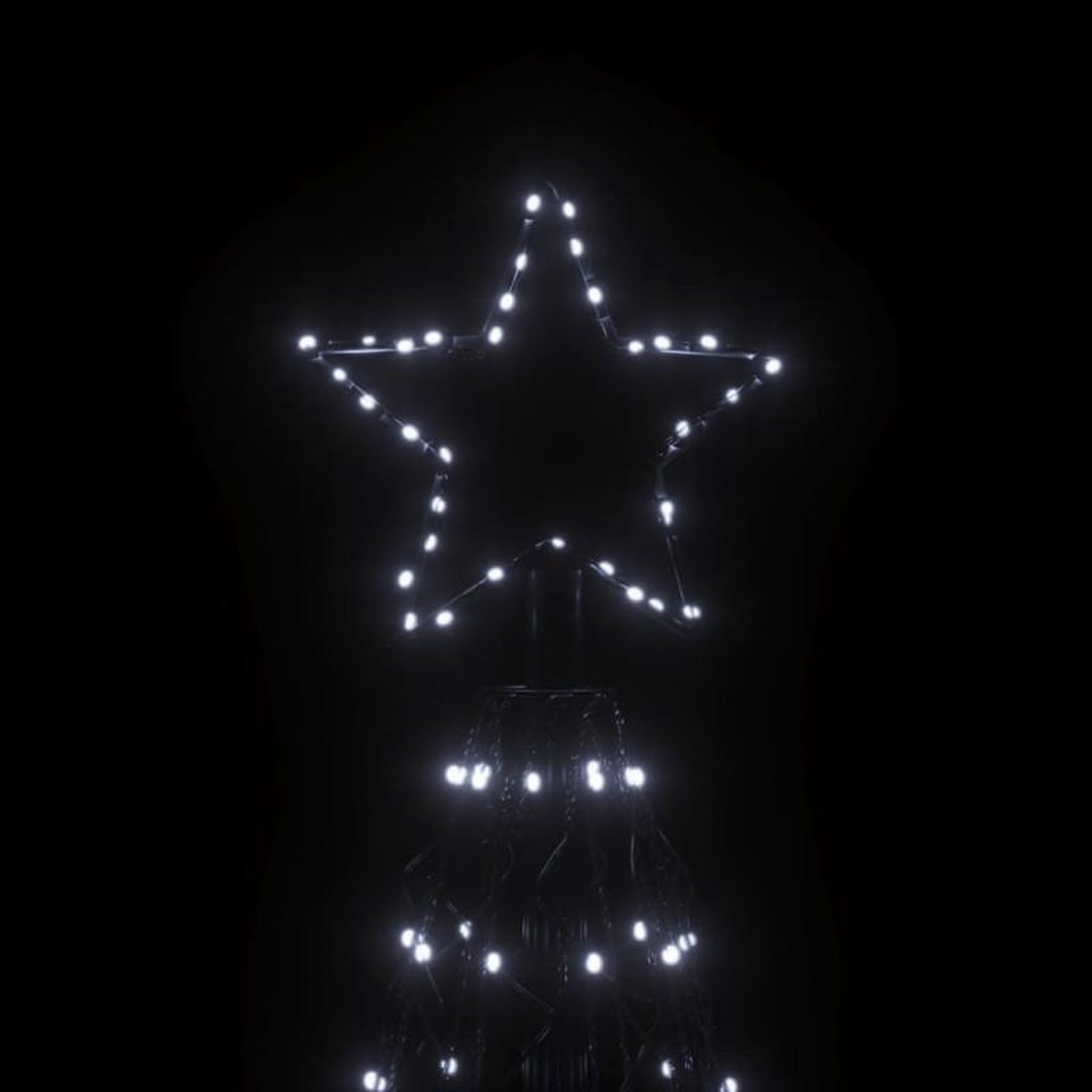 Voir la diapositive 5 : VIDAXL Arbre de Noël cône 1400 LED Blanc froid 160x500 cm