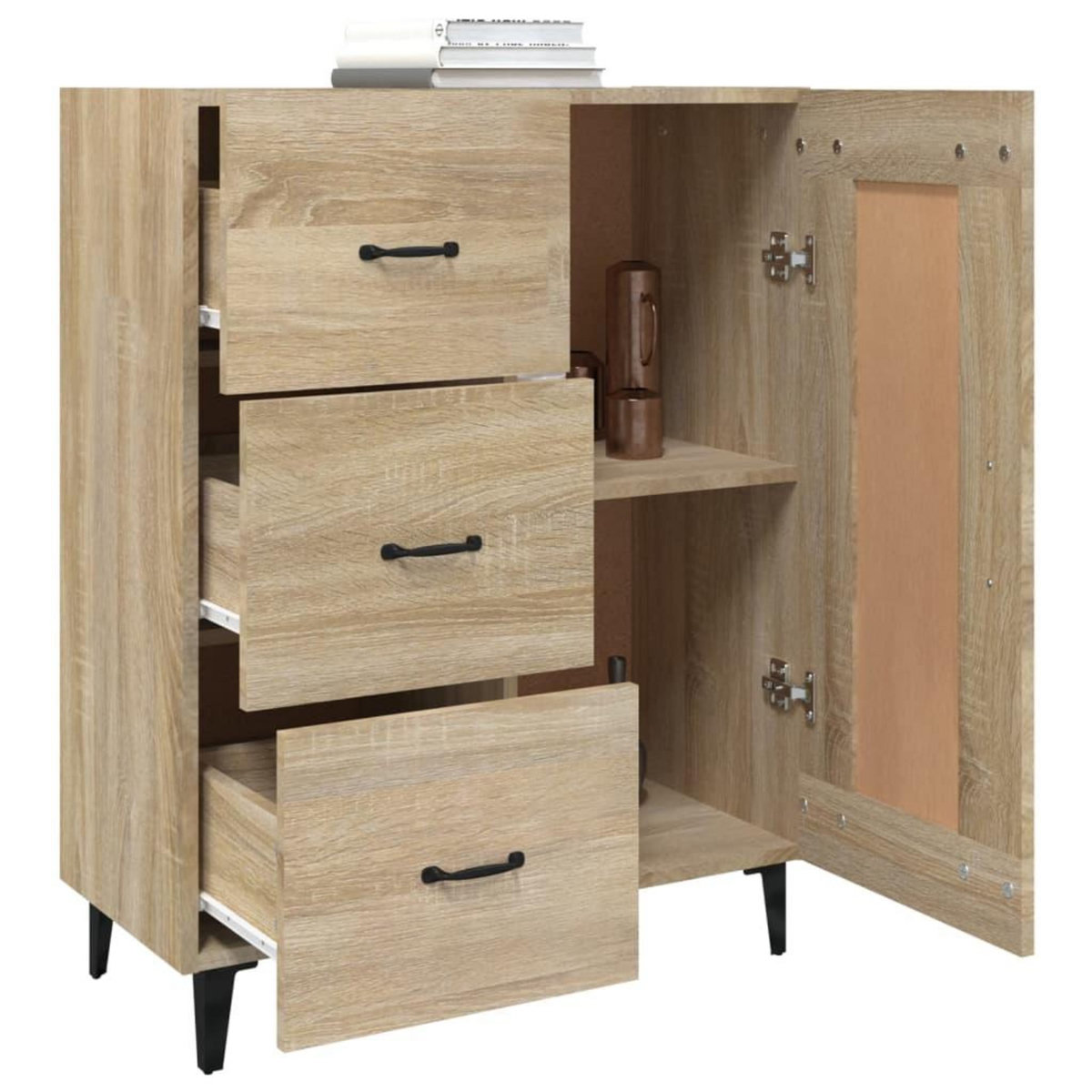 VIDAXL Buffet Chene sonoma 69,5x34x90 cm Bois d'ingenierie