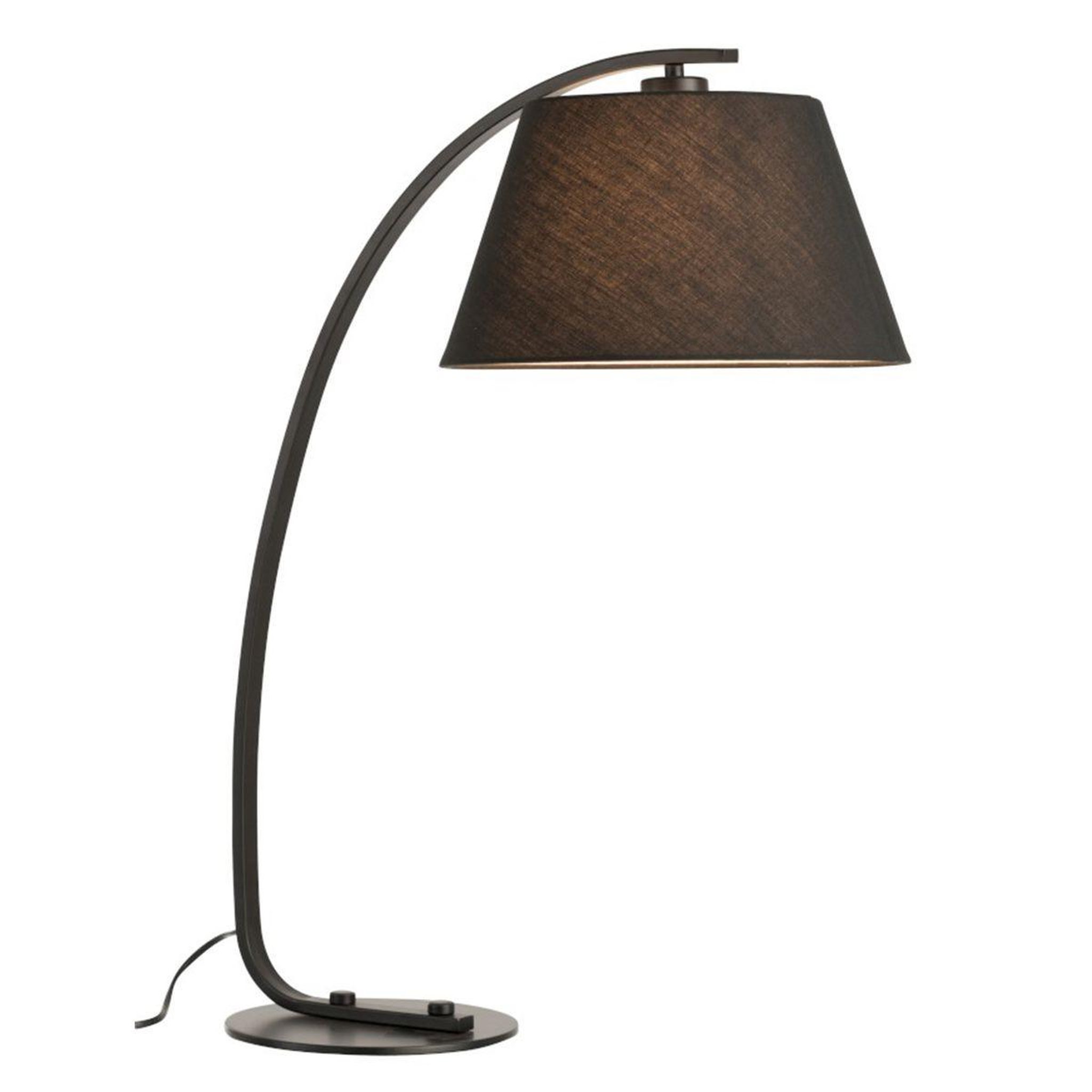 Voir la diapositive 2 : J-LINE Lampe à poser en métal  grung  66cm noir