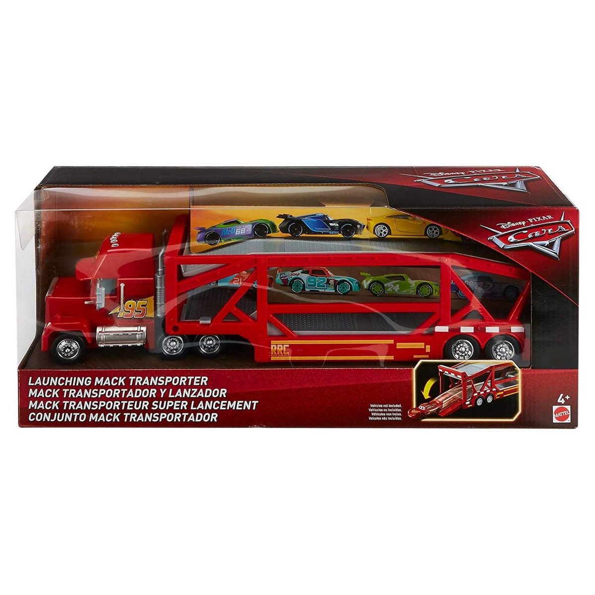 MATTEL Cars - Camion Mack Transporteur 2 en 1