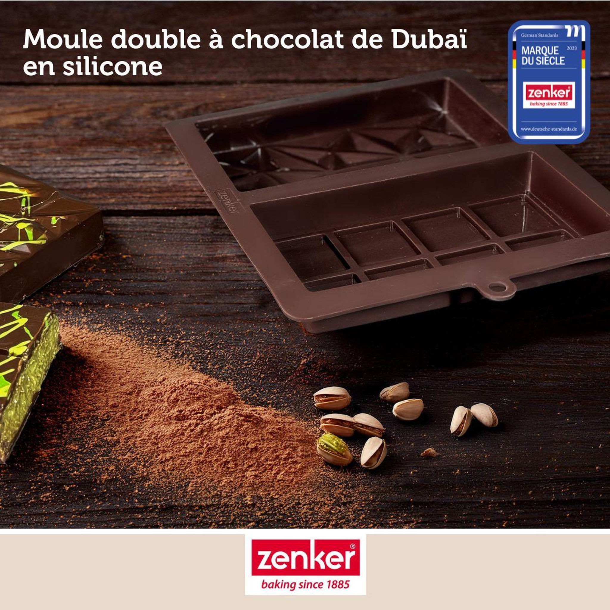 Voir la diapositive 2 : ZENKER Double moule à chocolat de dubaï en silicone zenker special creative