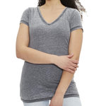 Only T shirt  Femme Only Wrongly. Coloris disponibles : Gris