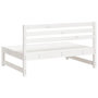 Voir la diapositive 5 : VIDAXL Canape central de jardin blanc 120x80 cm bois de pin massif