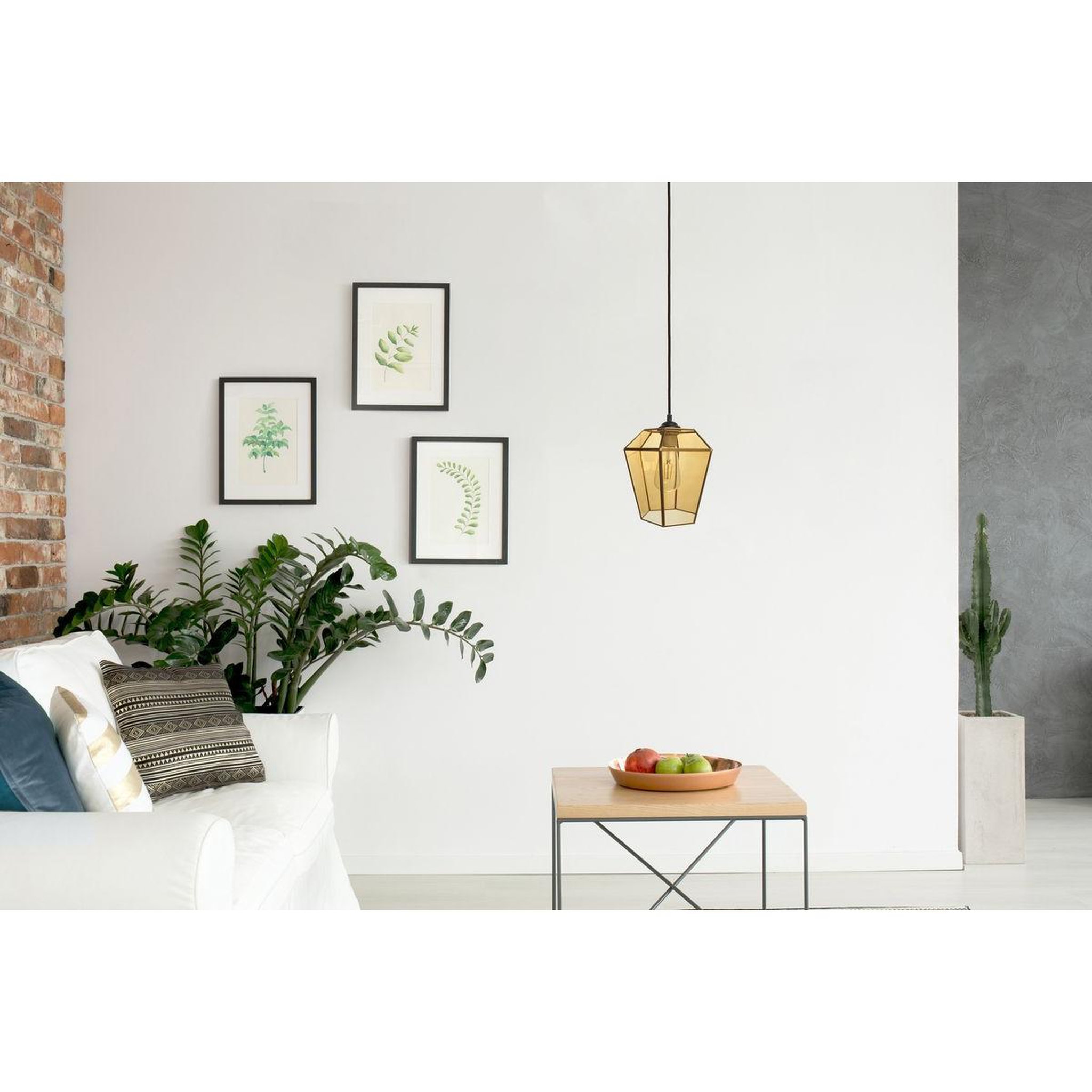 Voir la diapositive 2 : Paris Prix Lampe suspension déco  terias  26cm orange