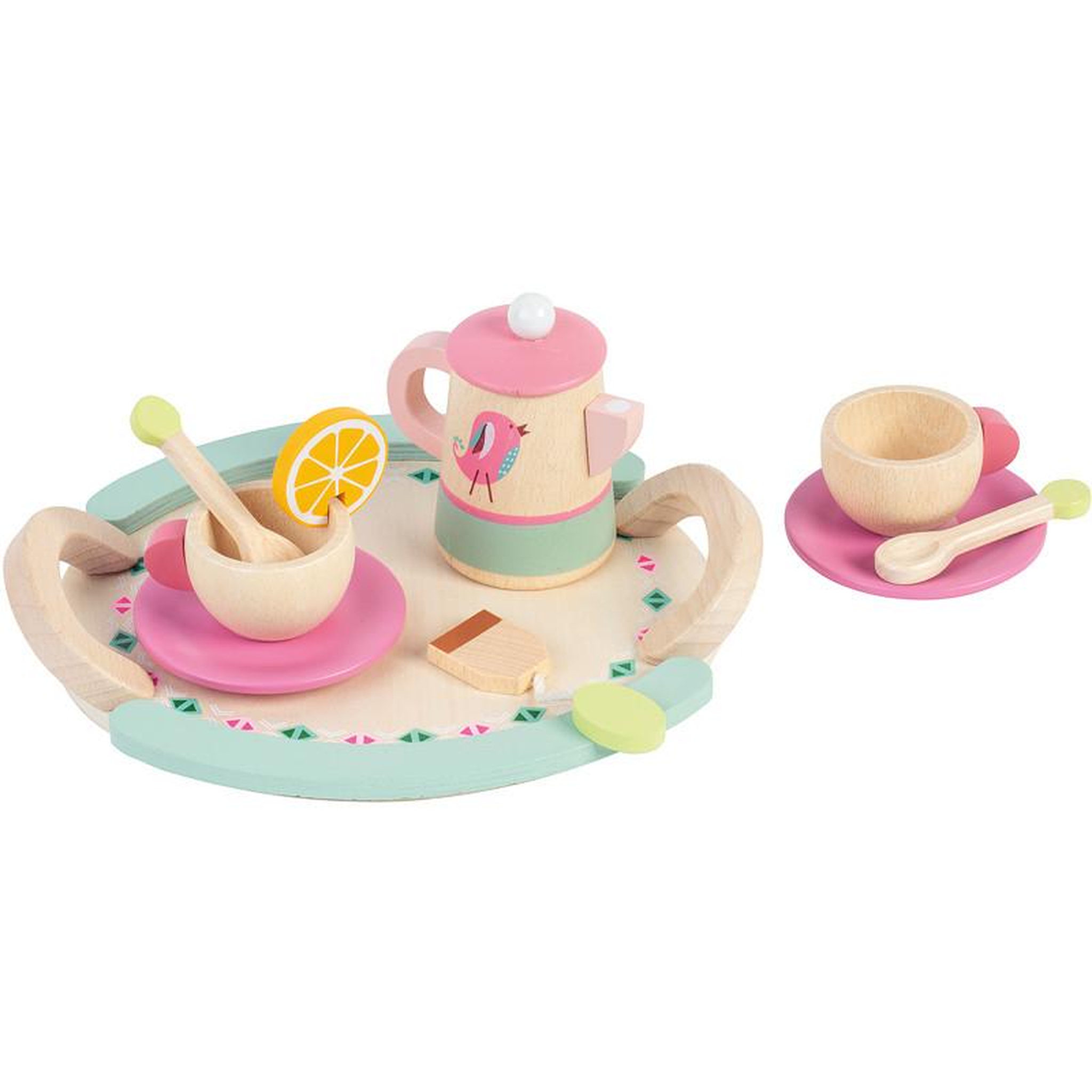 Voir la diapositive 2 : DINETTE EN BOIS 10P 23555