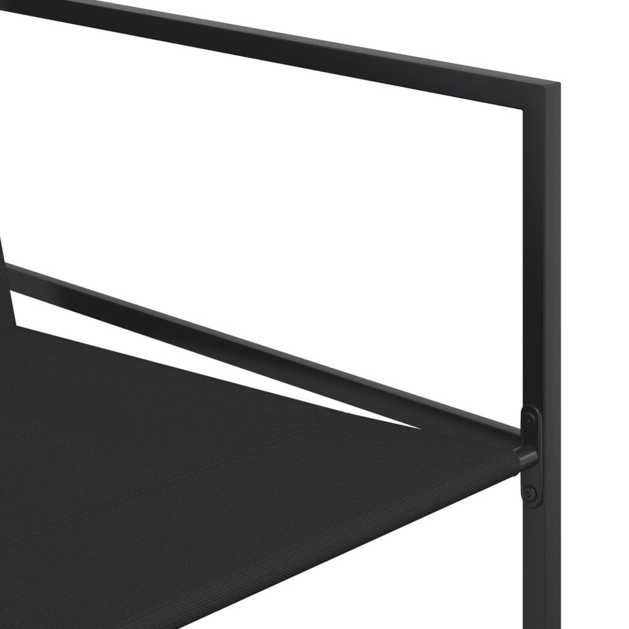 Voir la diapositive 5 : VIDAXL Ensemble a manger de jardin 17 pcs noir textilene