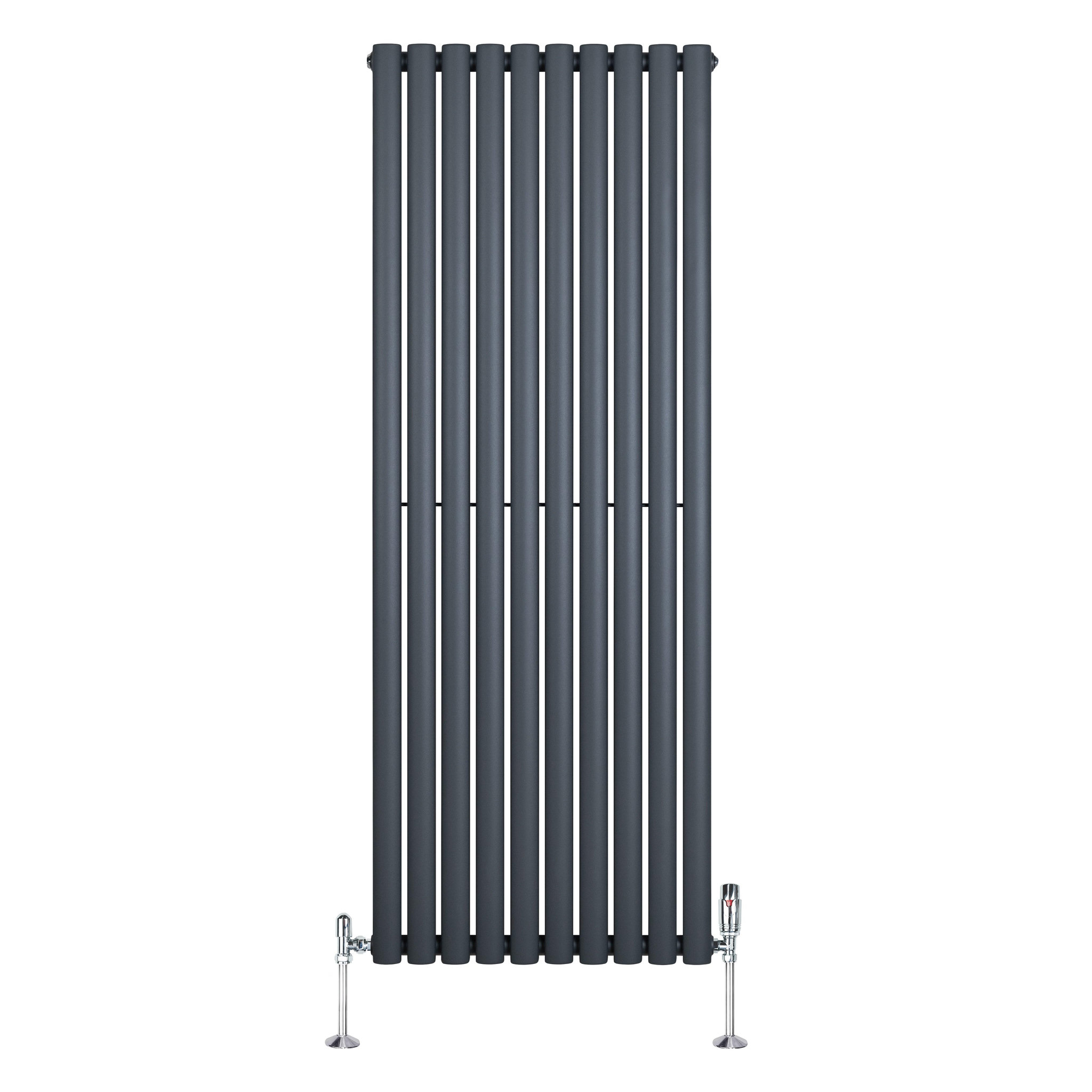 Voir la diapositive 2 : MONSTERSHOP Radiateur à colonnes ovales & vannes, 1 panneau - 1600 x 600 mm