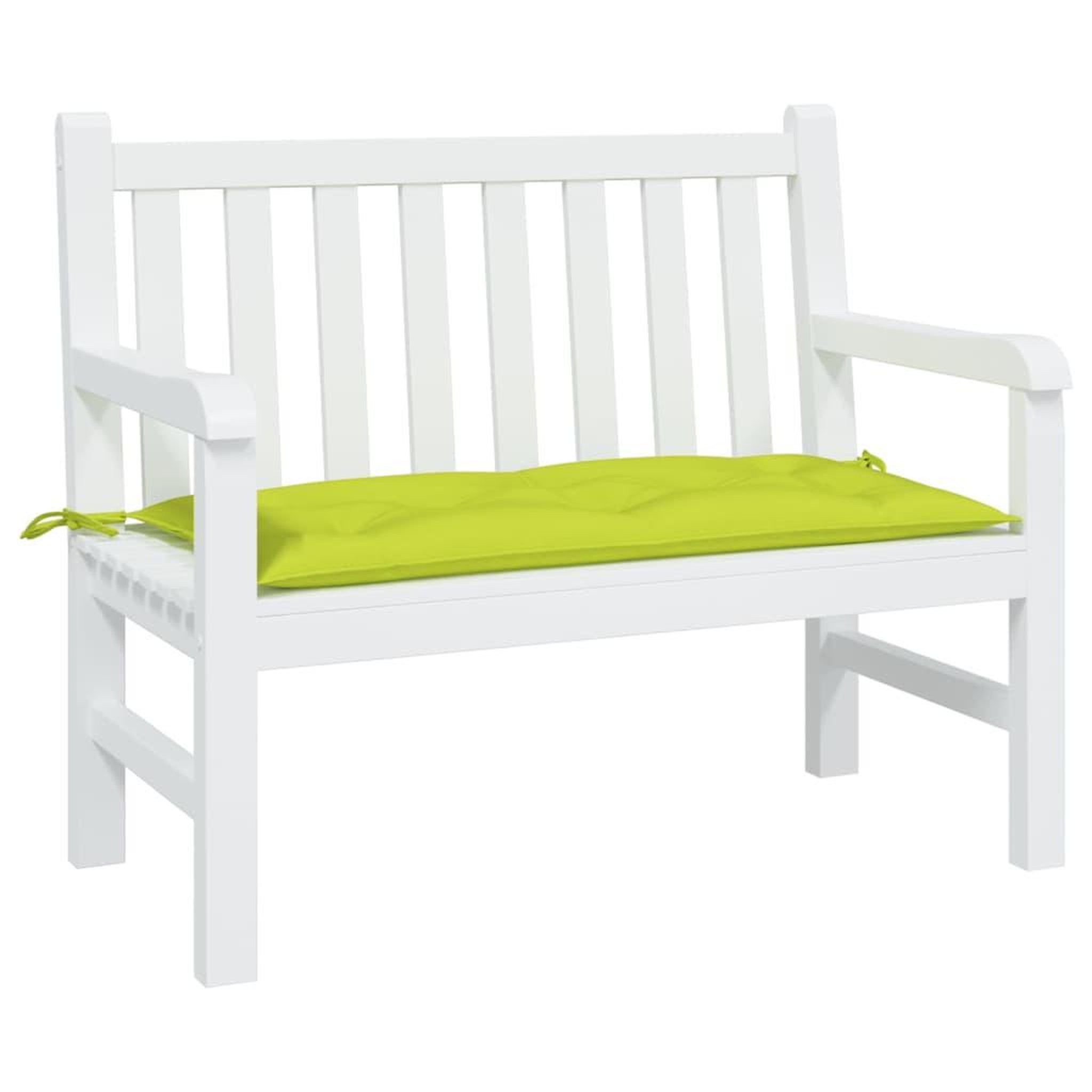 VIDAXL Coussin de banc de jardin vert brillant 100x50x7cm tissu oxford